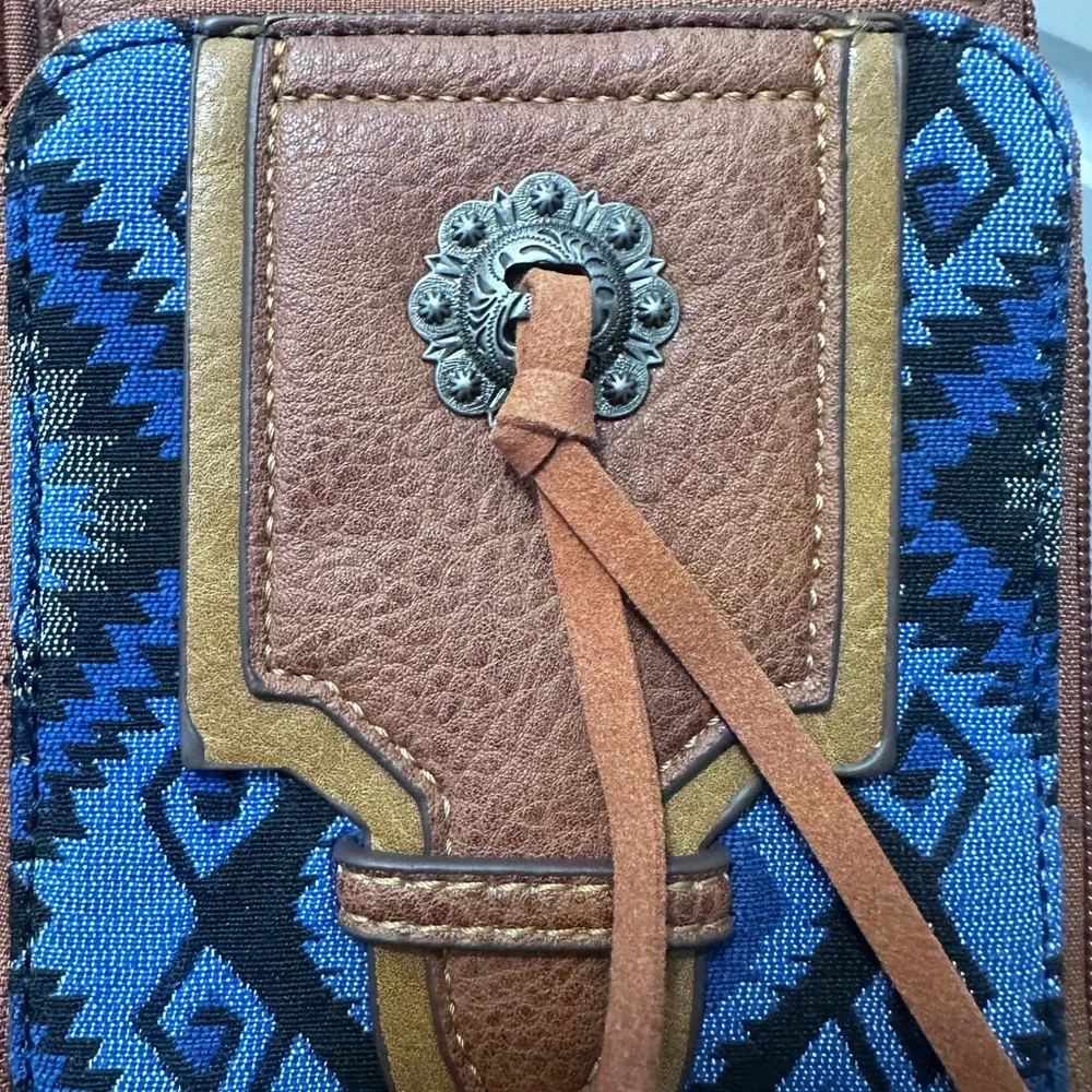 NWT Justin Boots Leather Crossbody Purse - Picture 5 of 9